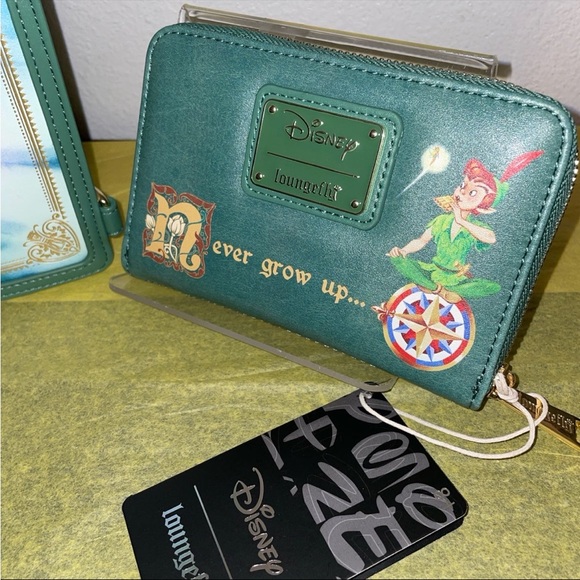 Loungefly Disney Peter Pan Book Series Convertible Crossbody Backpack and Wallet - Picture 5 of 16